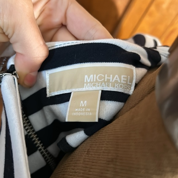 Black and white striped zip back blouse from Michael Kors - Picture 7 of 8